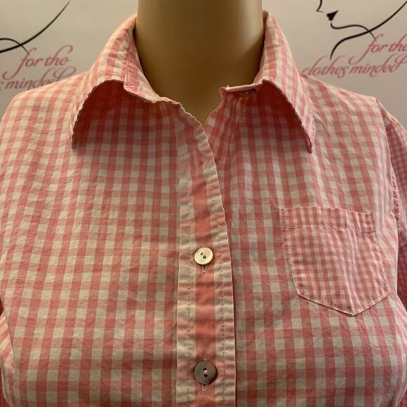 Isaac Mizrahi. Sz XS. Cotton Long Sleeve Button Up Fitted Button Cuff Shirt B76 - Picture 5 of 5
